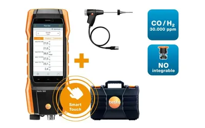 testo 300 Longlife sada 2 - Analyzátor spalín sada O2/CO do 4 000 ppm